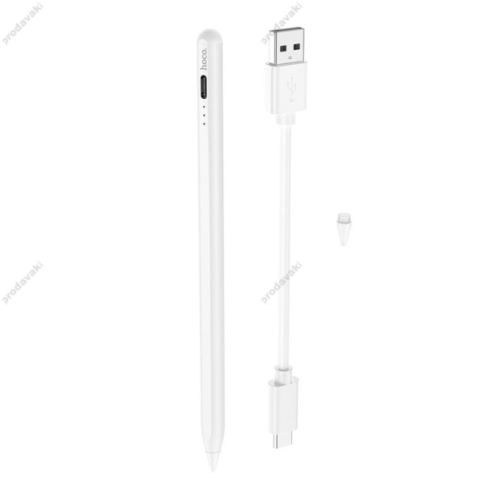 Стилус Stylus Hoco GM108 Smooth series fast charging capacitive pen for Pad White