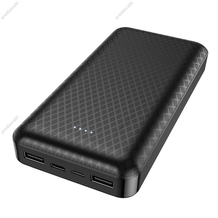 Повербанк портативний акумулятор Power bank BOROFONE BJ3A Minimalist 20000 mAh Black