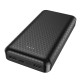 Повербанк портативний акумулятор Power bank BOROFONE BJ3A Minimalist 20000 mAh Black
