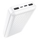 Повербанк портативний акумулятор Power bank BOROFONE BJ3A Minimalist 20000 mAh White