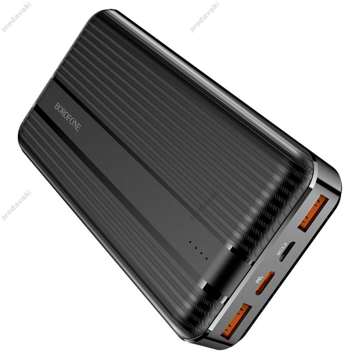 Повербанк портативний акумулятор Power bank BOROFONE BJ9A Uranus 22.5W 20000 mAh black