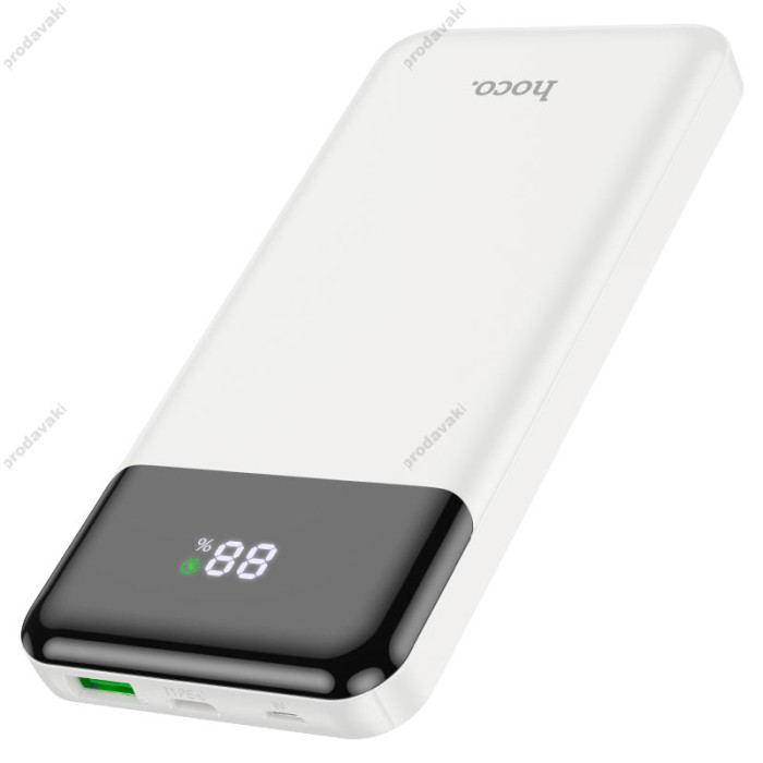 Повербанк портативний акумулятор Power bank Hoco J102 Cool figure PD 20W 10000 mAh White