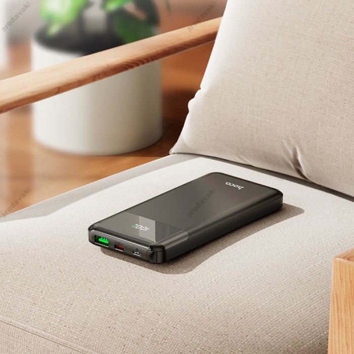 Повербанк портативний акумулятор Power Bank Hoco J102 Cool figure PD 20W 10000 mAh Black