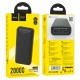 Повербанк портативний акумулятор Power bank Hoco J111A Smart charge 20000 mAh Black