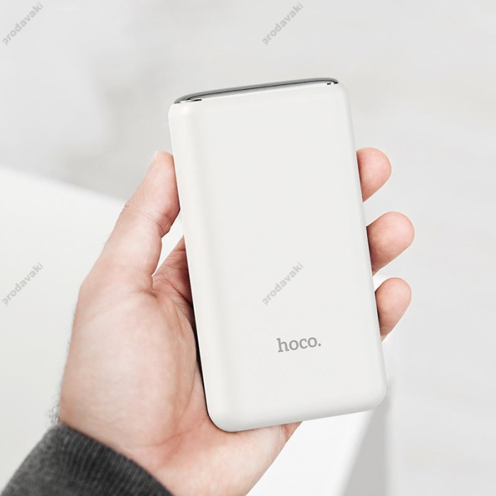 Повербанк портативний акумулятор Power Bank Hoco Q1A Kraft fully compatible 20000 mAh White