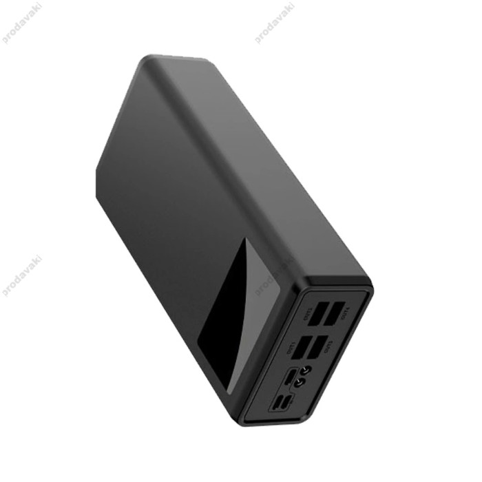 Повербанк портативний акумулятор Power bank XO PR125 digital display 50000 mAh Black