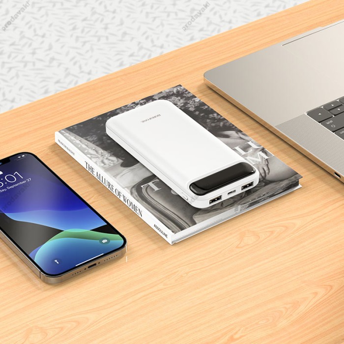 Повербанк портативний акумулятор Power bank BOROFONE BJ14 Freeway 10000 mAh White