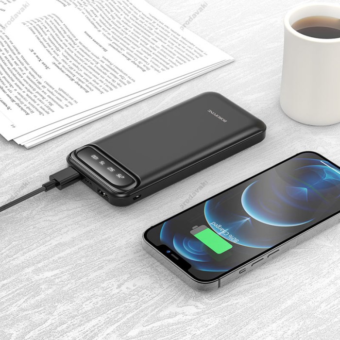 Повербанк портативний акумулятор Power bank BOROFONE BJ14 Freeway 10000 mAh Black