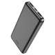 Повербанк портативний акумулятор Power bank Hoco J100 High-ranking power bank 10000 mAh Black