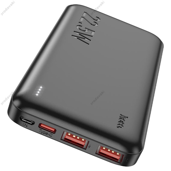 Повербанк портативний акумулятор Power Bank Hoco J101 Astute 22.5W 10000 mAh Black