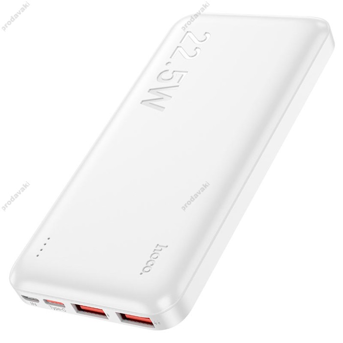 Повербанк портативний акумулятор Power bank Hoco J101 Astute 22.5W 10000 mAh White