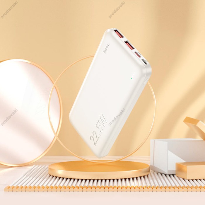 Повербанк портативний акумулятор Power bank Hoco J101 Astute 22.5W 10000 mAh White