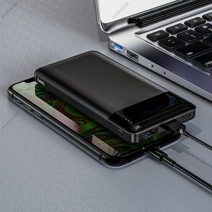 Повербанк портативний акумулятор Power bank Hoco J72 Easy travel 10000 mAh Black