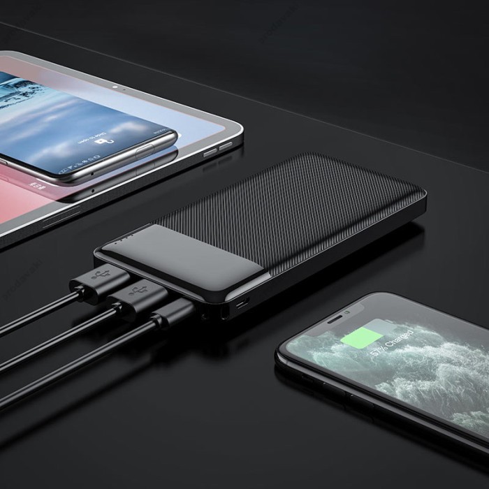 Повербанк портативний акумулятор Power bank Hoco J72 Easy travel 10000 mAh Black