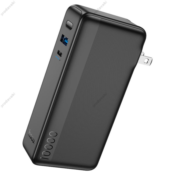 Повербанк портативний акумулятор Power bank Hoco Q16 Friendly US/EU 22.5W 10000 mAh Black