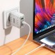 Мережевий зарядний пристрій HOCO C139A Rock charger 65W White