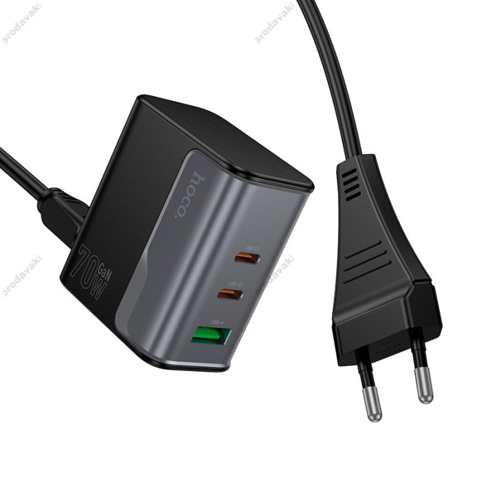 Подовжувач мережі фільтр HOCO CS76A Star Speed charger 70W 1.5m Black
