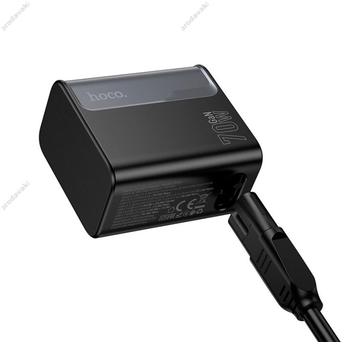 Подовжувач мережі фільтр HOCO CS76A Star Speed charger 70W 1.5m Black