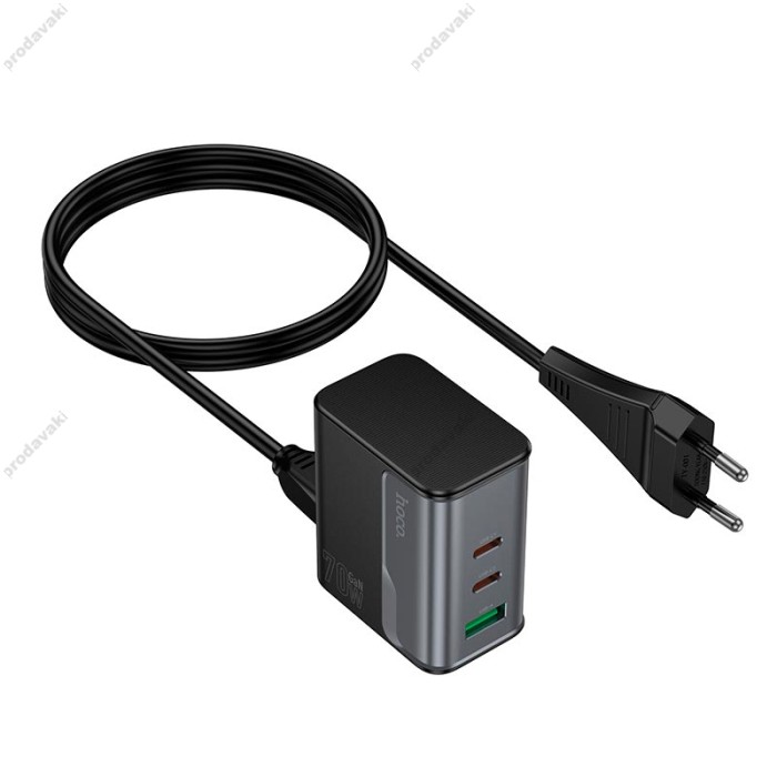 Подовжувач мережі фільтр HOCO CS76A Star Speed charger 70W 1.5m Black