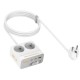 Подовжувач мережі фільтр HOCO AC28 Descanso 2-socket PD with telescopic 2500W 2m White