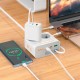 Подовжувач мережі фільтр HOCO AC28 Descanso 2-socket PD with telescopic 2500W 2m White
