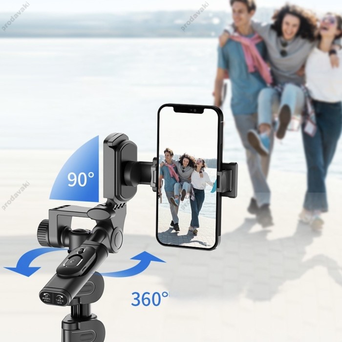 Монопод-трипод CH C06 stable shooting multifunctional expansion metal selfie stick 1.83m Black