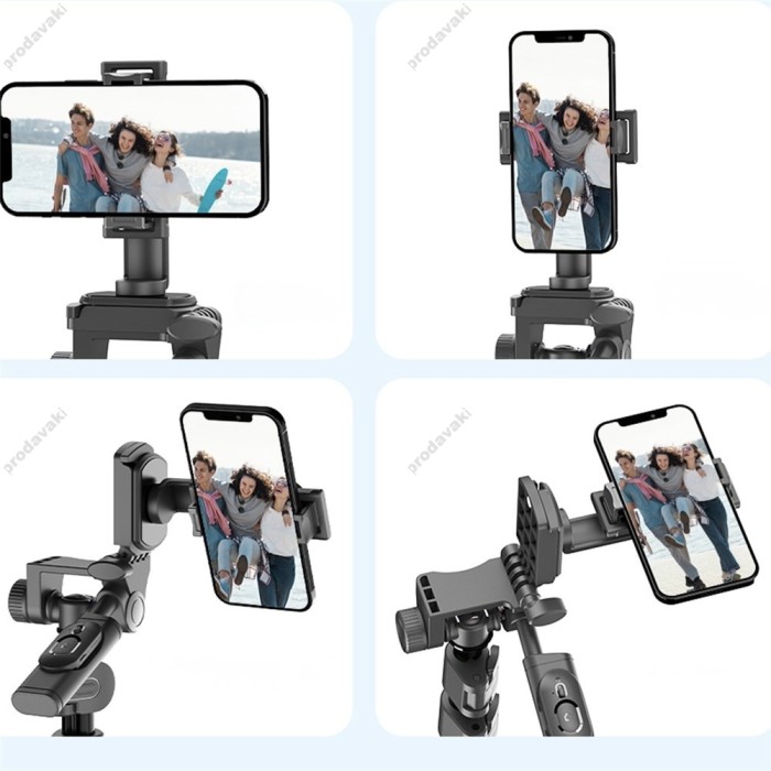Монопод-трипод CH C06 stable shooting multifunctional expansion metal selfie stick 1.83m Black