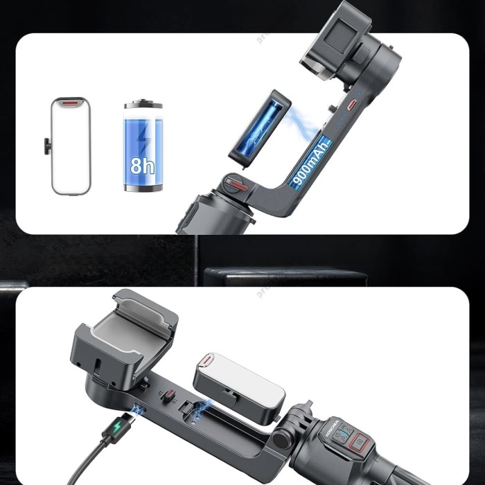 Двоосьовий стабілізатор (стедікам) Gimbal Stabilizer A10 Black