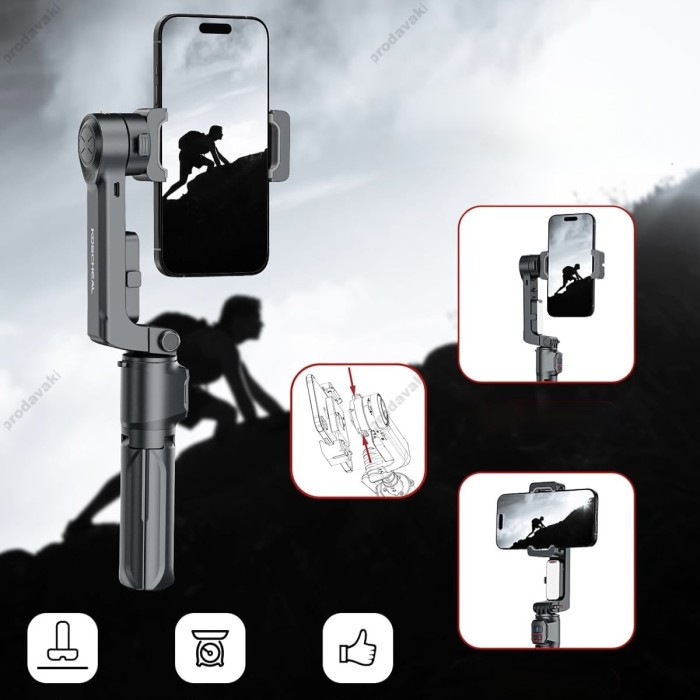 Двоосьовий стабілізатор (стедікам) Gimbal Stabilizer A10 Black