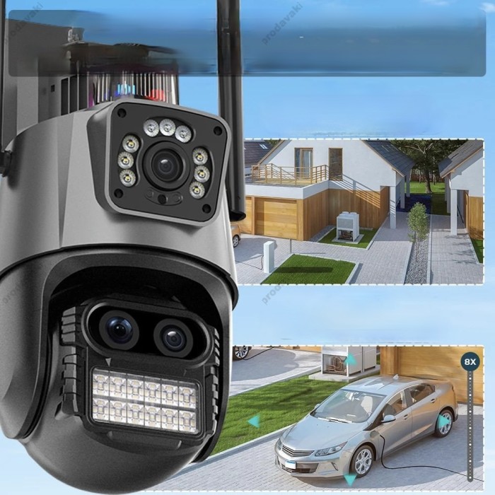 Камера відеоспостереження CH IP Camera Besder P10QS 9MP ICSEE 3 lenses 