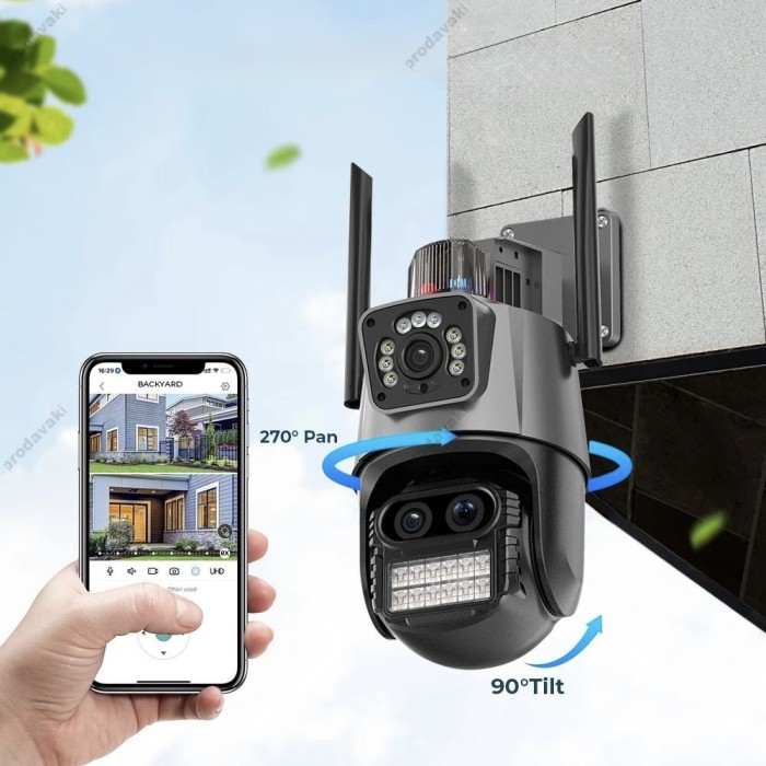 Камера відеоспостереження CH IP Camera Besder P10QS 9MP ICSEE 3 lenses 