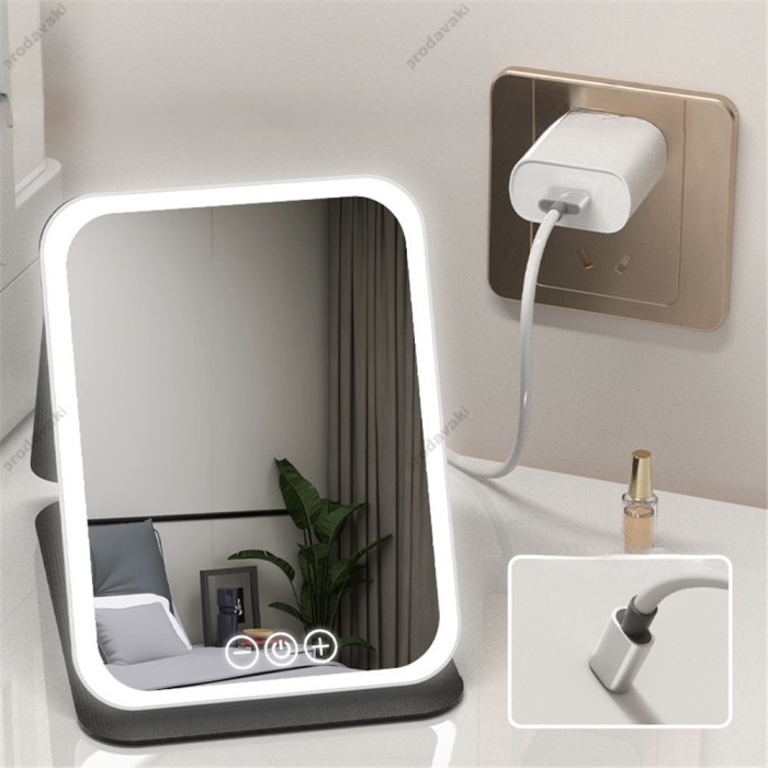 Дзеркало з LED підсвічуванням CH Folding makeup mirror 806