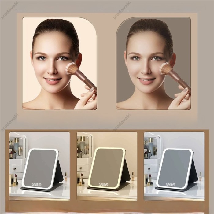 Дзеркало з LED підсвічуванням CH Folding makeup mirror 806