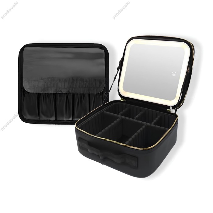 Дзеркало з LED підсвічуванням CH Cosmetic bag Black