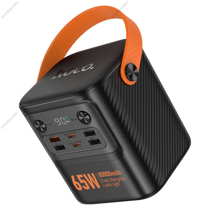 Повербанк портативний акумулятор Power bank Hoco J152 Pro Tough PD65W 80000 mAh Black