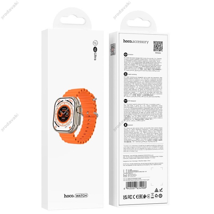 Смарт-годинник HOCO Y23 Ultra Smart sports watch (call version) Titanium Gold