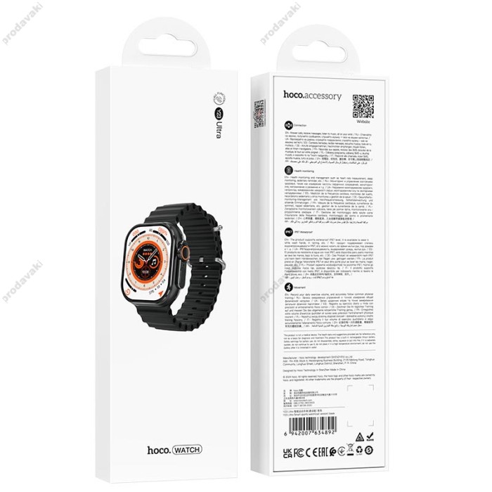 Смарт-годинник HOCO Y23 Ultra Smart sports watch (call version) Black