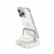 Бездротовий зарядний пристрій Hoco CQ16B Astute 2-in-1 desktop charger Milky White