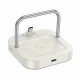 Бездротовий зарядний пристрій Hoco CQ16B Astute 2-in-1 desktop charger Milky White