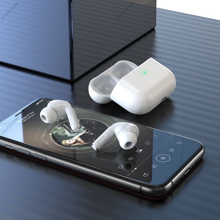 Бездротові Bluetooth навушники HOCO EW68 True wireless ANC+ENC noise cancelling BT 5.4 White