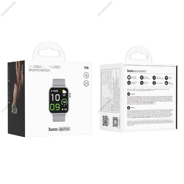 Смарт-годинник HOCO Y26 Smart sports watch (call version) Silver