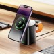 Бездротовий зарядний пристрій Hoco CQ20 Clever 3-in-1 desktop wireless fast charger Black