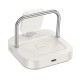 Бездротовий зарядний пристрій Hoco CQ16A Astute 3-in-1 desktop + watch charger Milky White