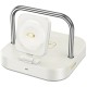 Бездротовий зарядний пристрій Hoco CQ16A Astute 3-in-1 desktop + watch charger Milky White