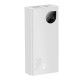 Повербанк портативний акумулятор Power bank Baseus Adaman2 Digital 30W 10000 mAh White PPAD040002