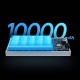 Повербанк портативний акумулятор Power bank Baseus Adaman2 Digital 30W 10000 mAh White PPAD040002