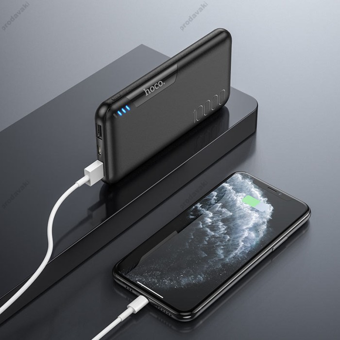 Повербанк портативний акумулятор Power bank Hoco J82 Easylink 10000 mAh Black