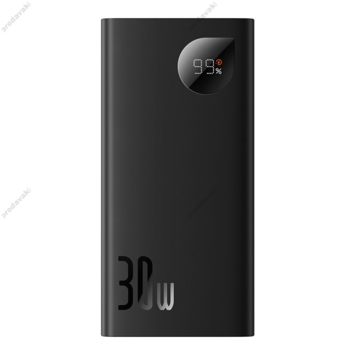 Повербанк портативний акумулятор Power bank Baseus Adaman2 Digital 30W 10000 mAh Black PPAD040101