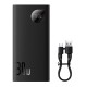 Повербанк портативний акумулятор Power bank Baseus Adaman2 Digital 30W 10000 mAh Black PPAD040101