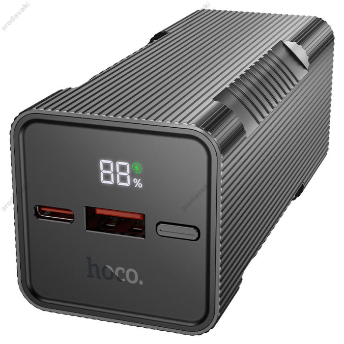 Повербанк портативний акумулятор Power bank Hoco Q15 Flashlight 22.5W 10000 mAh Black